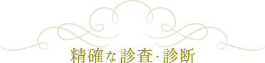 精確な診査・診断